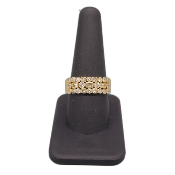 14KT YELLOW GOLD 8.20G 1.00CTW DIAMOND RING SIZE 10 (157814-1)